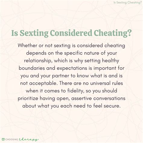 is sexting cheating here s what you can do about it