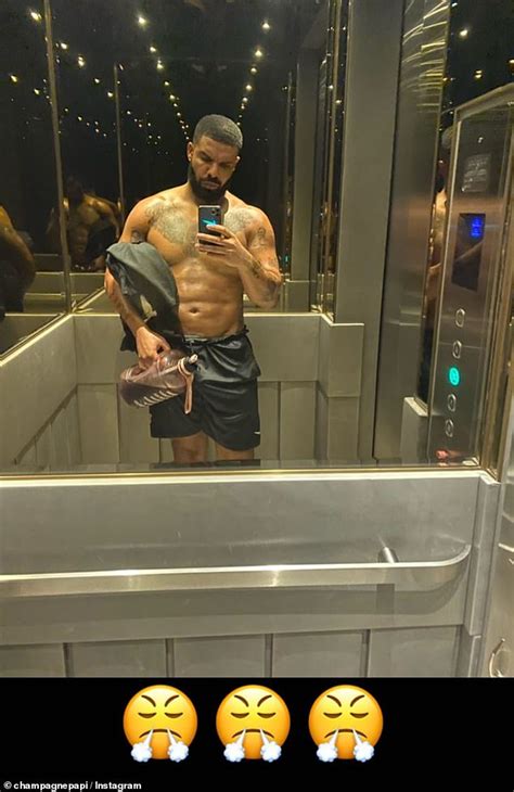 Drake Showcases His Washboard Abs In A Sweaty Post Gym Selfie On