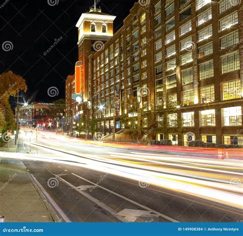 City Lights Of Atlanta Georgia Editorial Stock Image Image Of Evening