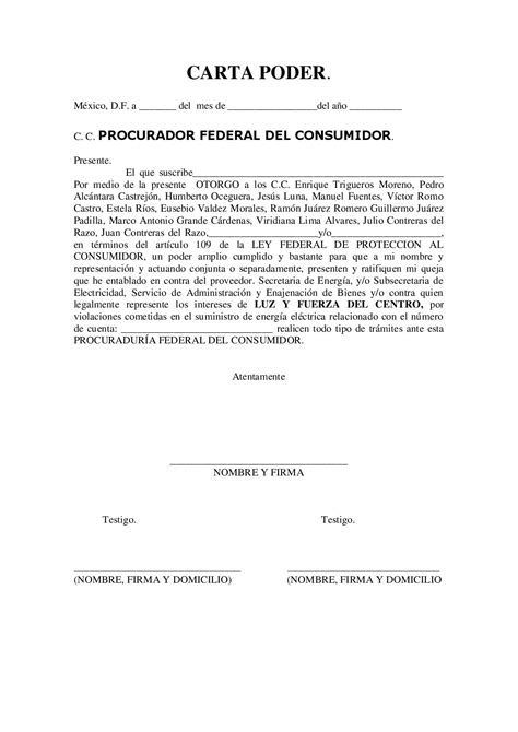 Result Images Of Formato Para Carta Poder Pdf PNG Image Collection