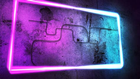 Motion Colorful Neon Lights On Wall Abstract Stock Motion Graphics Sbv