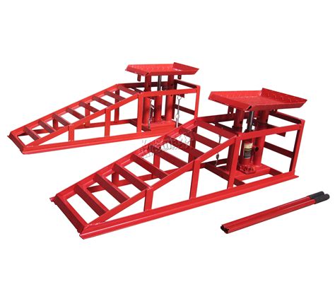 Foxhunter Vehicle Car Ramp Lift 2 Ton Hydraulic Jack Garage Heavy Duty