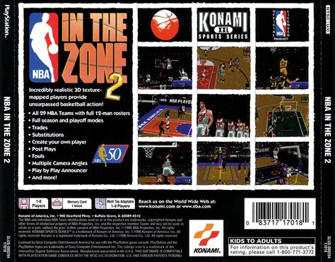 Nba In The Zone 2 Psx Cover