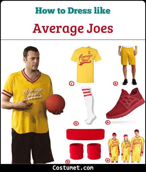 The Average Joes Dodgeball Player Costume For Cosplay And Halloween