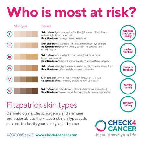 Skin Cancer Types Chart