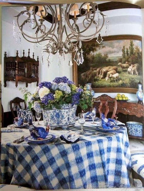 Cozy Country Dining Room Decorating Ideas 07 French