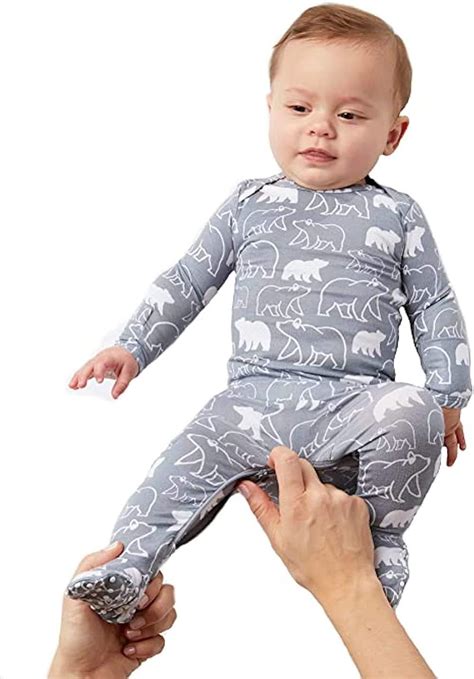 Gunamuna Baby Footie Sleeper Pajama With Inseam Diaper