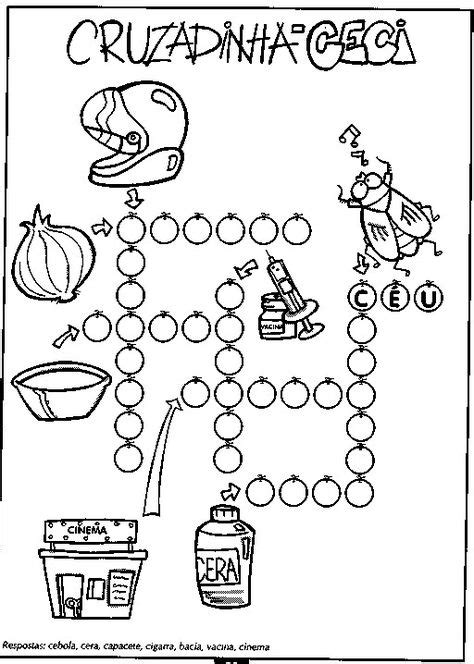 Pin De Sandra Teixera Em Cruzadinha Silabas Complexas Atividades Com