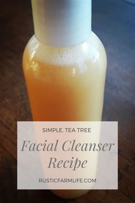 Simple Tea Tree Facial Cleanser Recipe Rustic Farm Life
