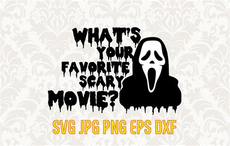 Scream Svg Funny Halloween Quote Vector Scary Movie Etsy