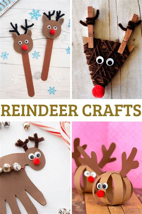 21 Easy Reindeer Crafts For Kids Reindeer Craft Crafts Holiday