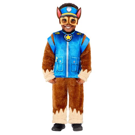 Paw Patrol Deluxe Chase Costume Age 4 6 Years 1 Pc Amscan