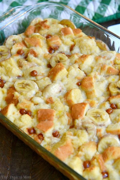 Bake, uncovered, for 40 minutes. Easy Banana Bread Pudding Recipe · The Typical Mom