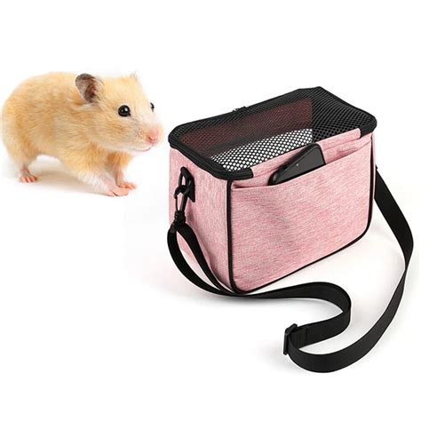 Hamster Carrier Bag Portable Guinea Pig Travel Case With Detachable