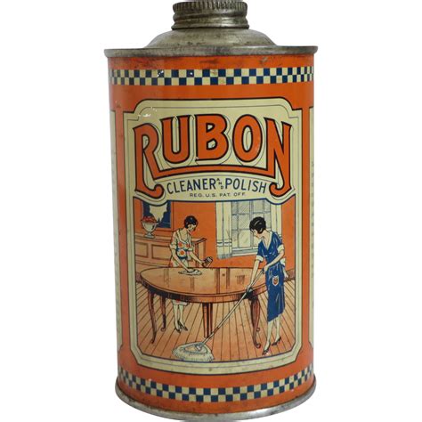 Vintage Rubon Cleaner & Polish tin | Vintage tins, Vintage packaging, Vintage knick knacks