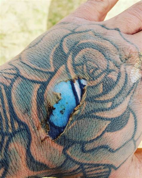 Blue Ink Tattoo Fade Ola Everhart