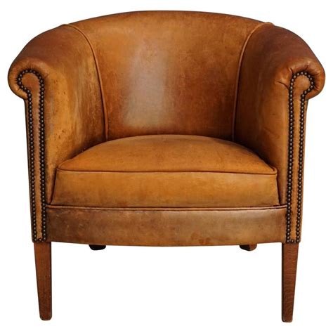 Check spelling or type a new query. Vintage Cognac Leather Club Chair For Sale at 1stdibs