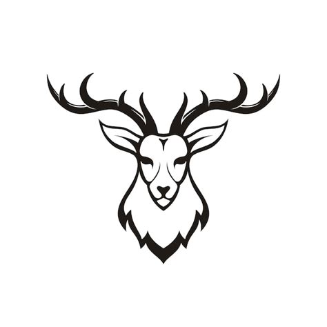Premium Vector Deer Head Logo Design Illustration Vector