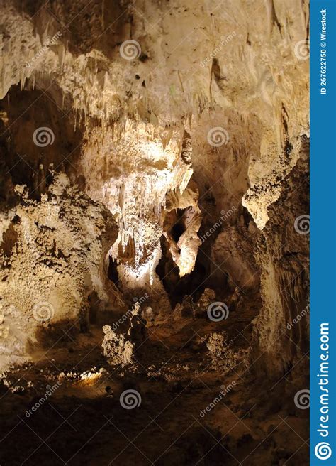 Stalagmites And Stalactites At Carlsbad Caverns National Park Editorial