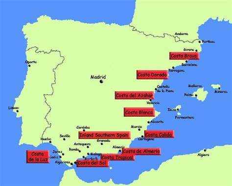 Praias De Espanha Mapa Mapa De Portugal My XXX Hot Girl