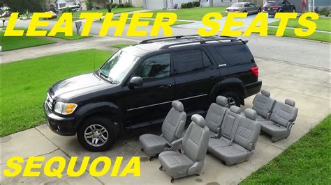 Toyota Sequoia Leather Seat Replacement Nice Upgrade Youtube