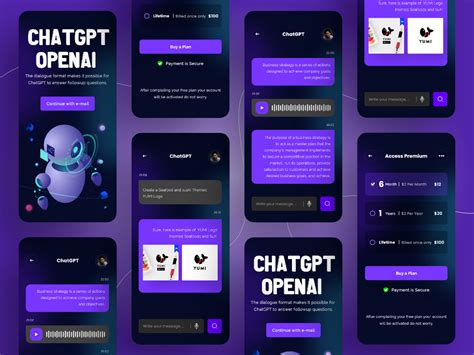 Chat GPT AI Chatbot App Design UpLabs