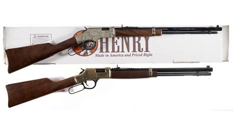 Two Henry Repeating Arms Lever Action Rifles