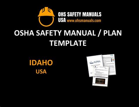 Idaho Osha Safety Manual Plan Template B