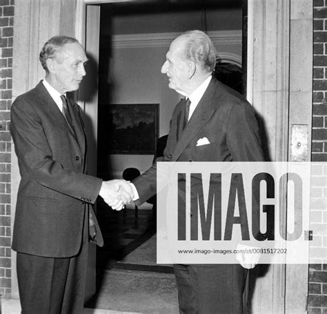 British Prime Minister Lord Alec Douglas Home With Georges Papandreou
