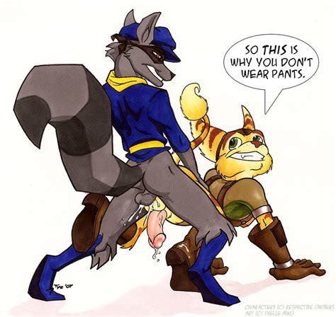 rule 34 crossover male multiple males ratchet ratchet and clank sly cooper sly cooper series