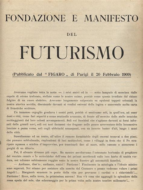 Manifesto Of Futurism Manifesto