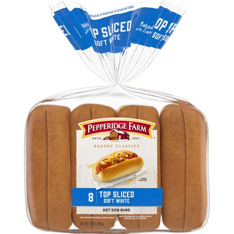 Pepperidge Farm White Hot Dog Buns Top Sliced Shop Buns And Rolls At H E B