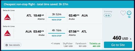 Atlanta To Aruba Caribbean Island For 460 Rt Nonstop Airfare Spot