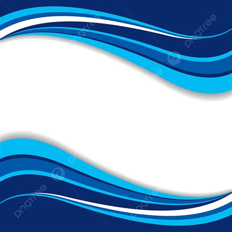 Formas Onduladas Azules Sobre Fondo Transparente Curvado Png Dibujos