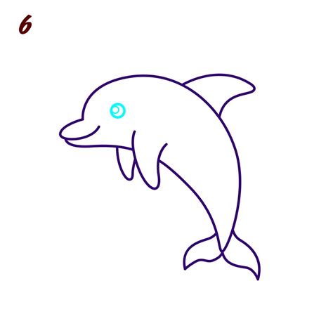How To Draw A Dolphin Easy Step By Step Dolphin Drawing With Video
