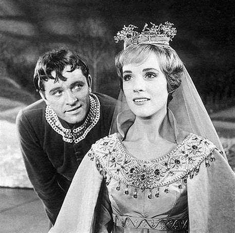 Richard Burton And Julie Andrews As King Arthur And Queen Guinevere In