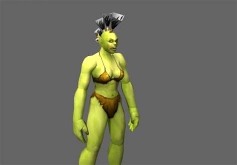 Orc Female Game Character Characters 3d Model Max 123free3dmodels