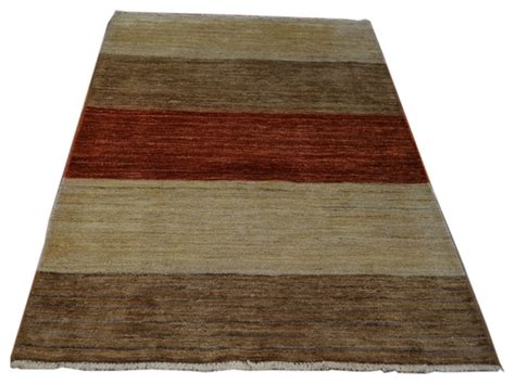 Hand Knotted Rug Earth Tone Colors Modern Gabbeh Sh3609 Modern Area
