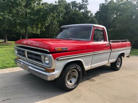 1972 Ford F100 Short Bed Truck Solid Automatic V8 Swb 2 Tone Ranger Xlt