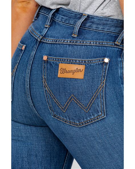 Wrangler Womens Midtown High Rise Med Trouser Jeans