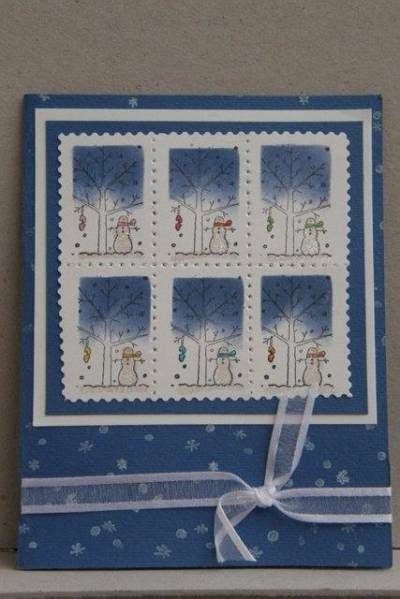 A Tree For All Seasons Stampin Up Stamped Christmas Cards Christmas Cards Handmade Homemade