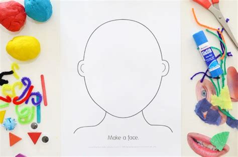 make a face activity five ideas and a free printable face template templates printable free