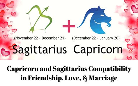 Capricorn And Sagittarius Compatibility In Friendship Marriage