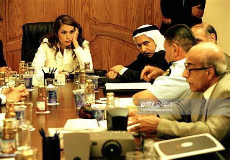 Queen Rania Al Abdullah Of Jordan Chairs A Committee Meeting Of The News Photo Getty Images