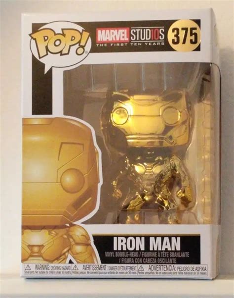 Funko Pop Official Marvel Studios The First 10 Years Iron Man Gold