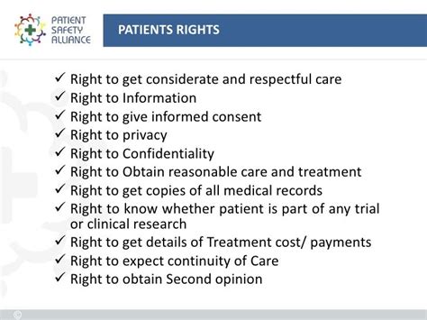 Patients Bill Of Rights 3 What Differences Did You Find Across The