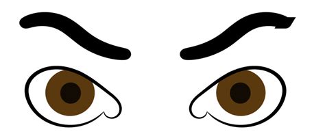 Clipart Angry Eyes