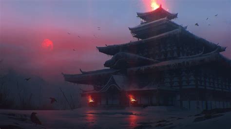 Fantasy Temple Hd Wallpaper By Quentin Bouilloud