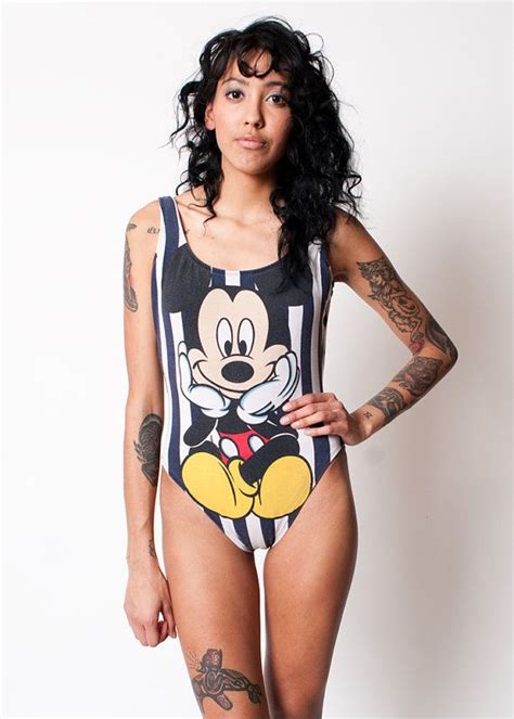1980s Mickey Mouse Swimsuit Swimsuits Women Swimsuits Clothes For