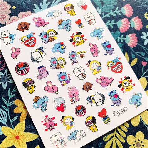 Stickers Labels Tags Bts Cartoon Sticker Paper Etna Pe